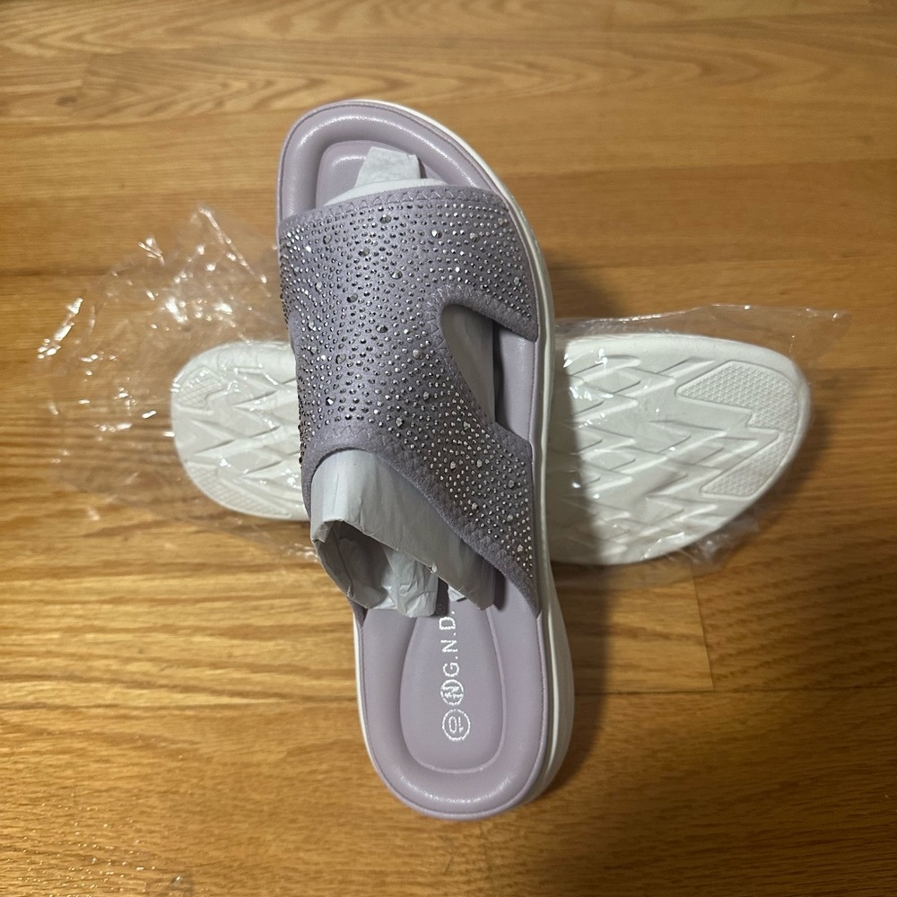Women's Purple Slide Sandals